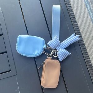 2 Dual pouch key chains